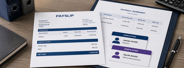 husband wife spouse salary limited company