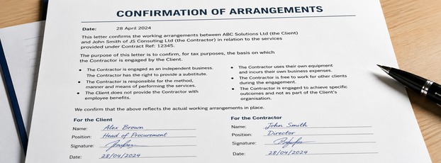 confirmation of arrangements ir35