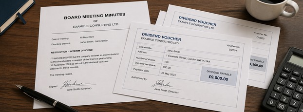 dividend voucher board minutes generator